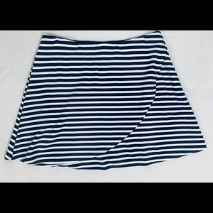 LOFT 2 Layer Striped Mini Skirt